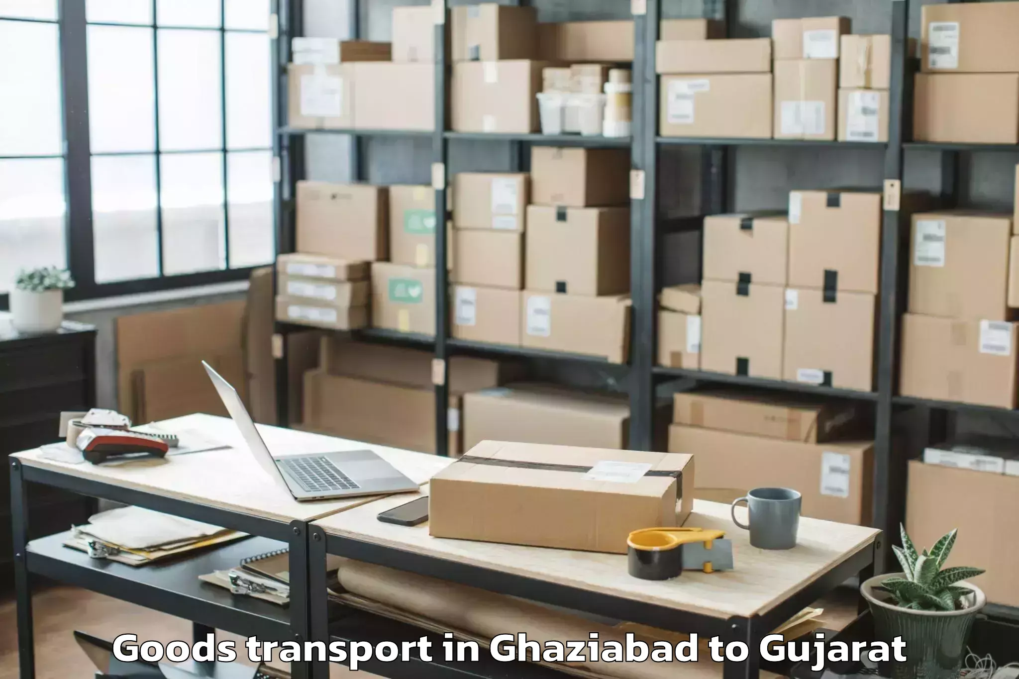 Professional Ghaziabad to Halol Goods Transport